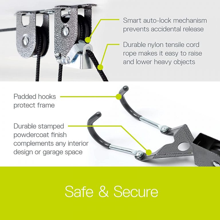 Single Bike Ceiling Hoist - Delta Cycle Australia